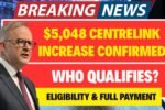 $5,048 Centrelink Increase Confirmed